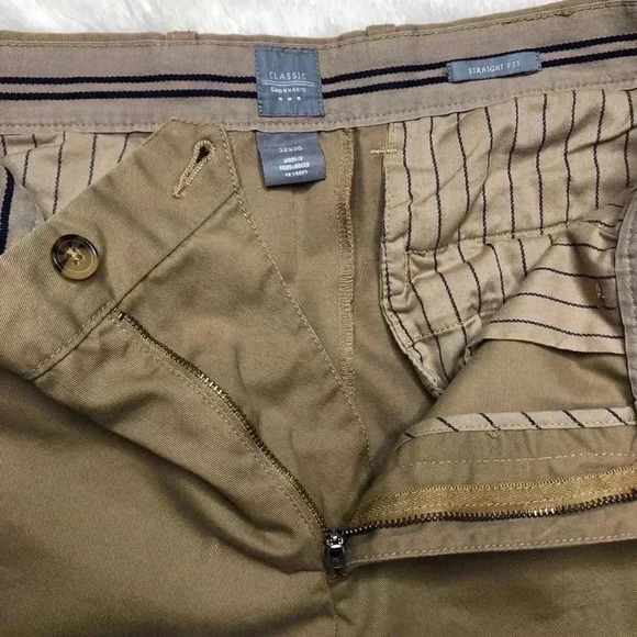 GAP Factory Khaki Straight  Fit Pants Size 32 - Picture 7 of 16